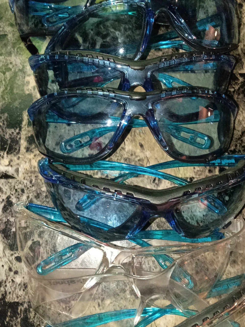 Clear and Blue Tinted Safety Glasses  - Bundle